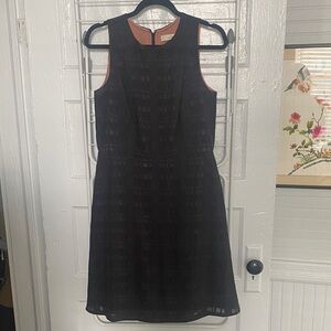 Loft Elegant Black Sleeveless Dress